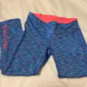 Size small Lily Pulitzer blue and pink leggings
